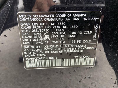 2023 Volkswagen Atlas 3.6L V6 SE w/Technology