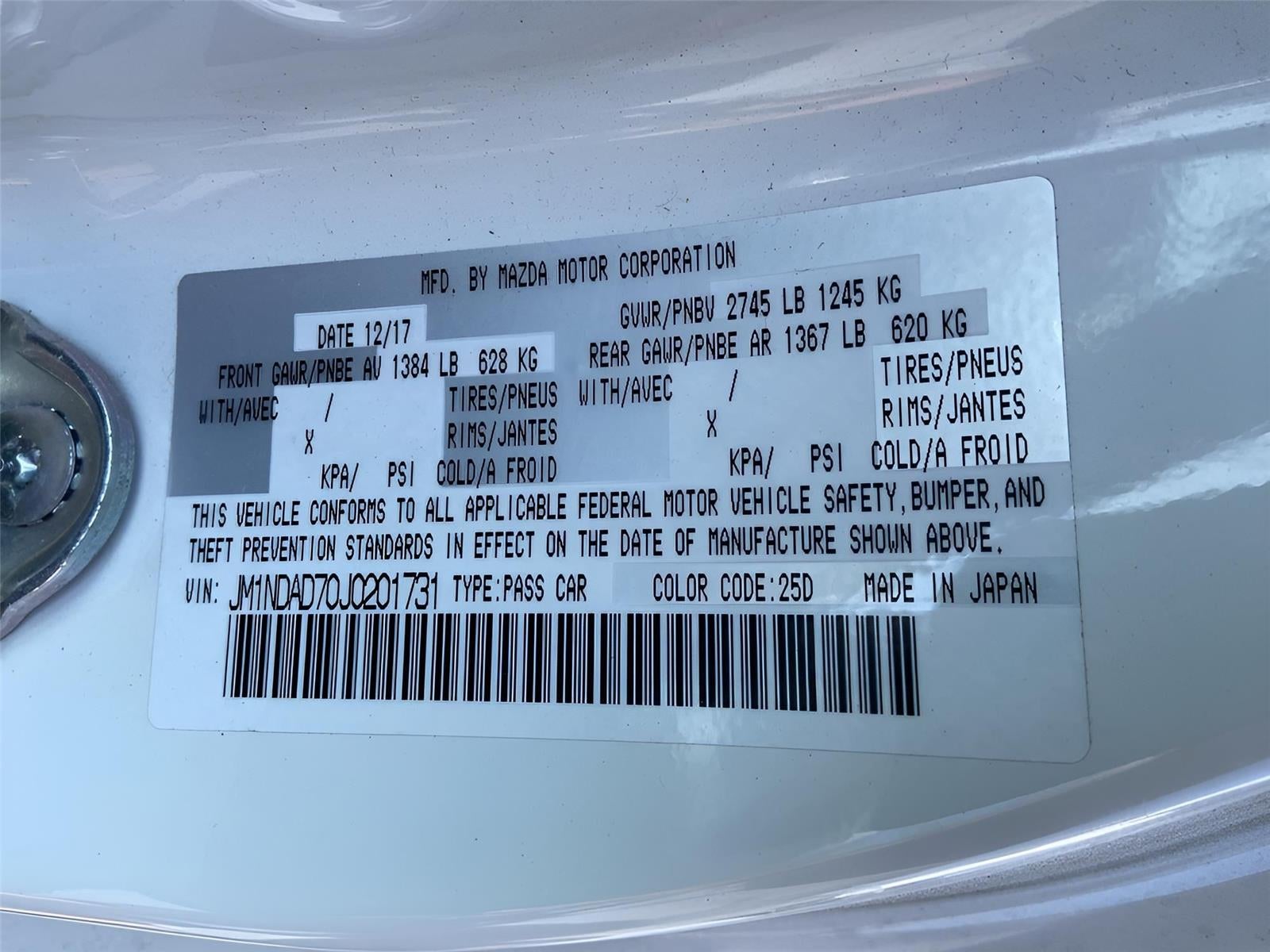 2018 Mazda Mazda MX-5 Miata Grand Touring